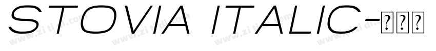 Stovia Italic字体转换